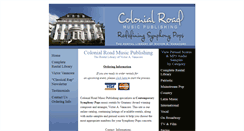 Desktop Screenshot of colonialroadmusicpublishing.com